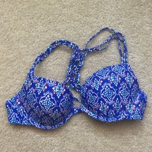 Blue Hollister Swimsuit Top